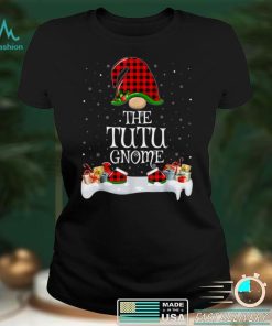 Matching Red Buffalo Plaid The Tutu Gnome Christmas T Shirt