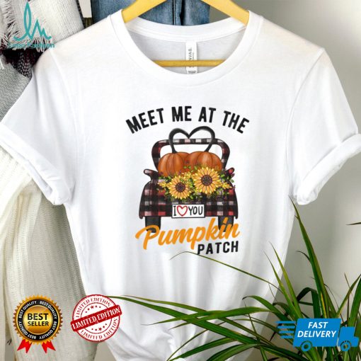 Meet Me at The Pumpkin Patch Truck Halloween Hello Fall T Shirt