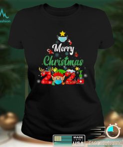 Merry Christmas 2021 Reindeer Funny Pajamas Family Xmas T Shirt