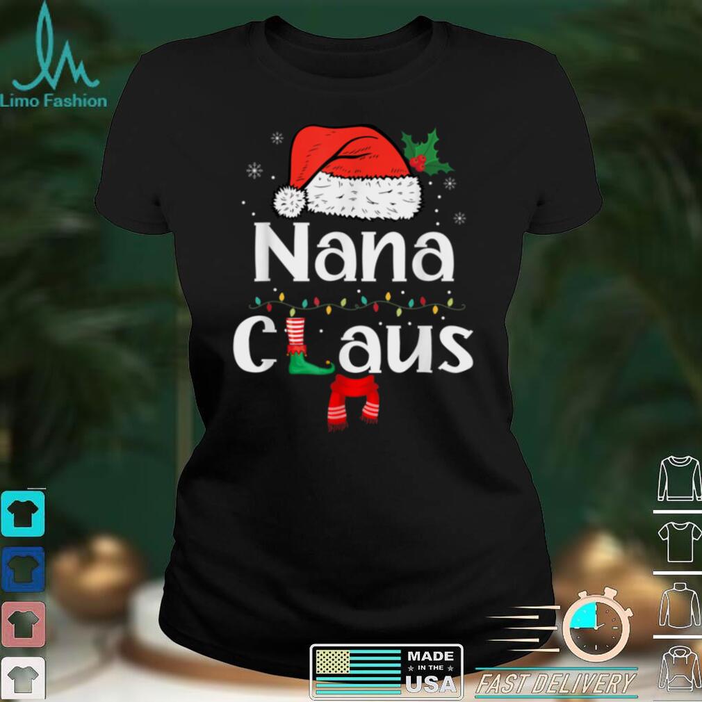 Nana Claus Shirt Christmas Pajama Family Matching Xmas T Shirt
