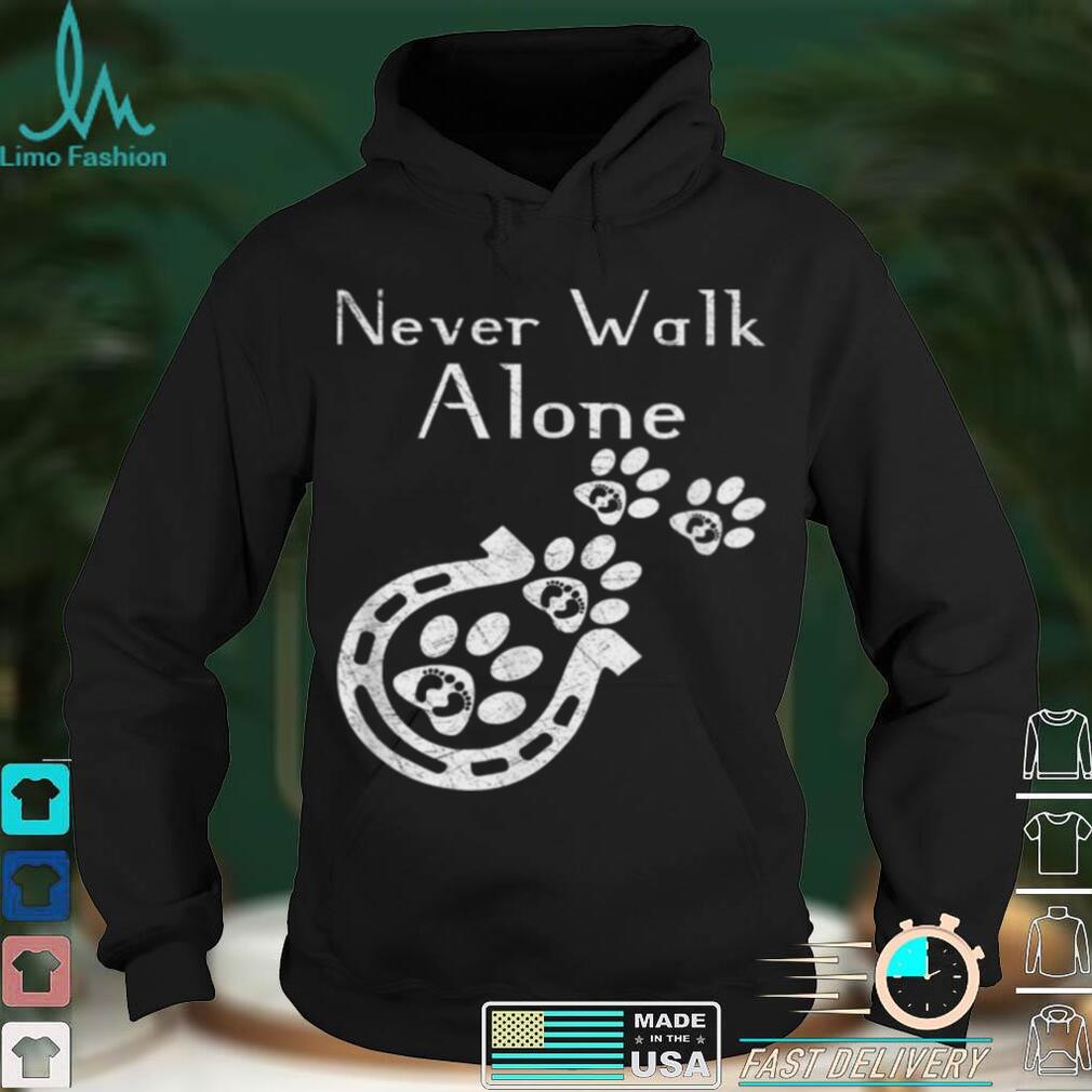 Never walk alone Pferd Hund und Reiterin Shirt Never walk alone Pferd Hund und Reiterin Shirt