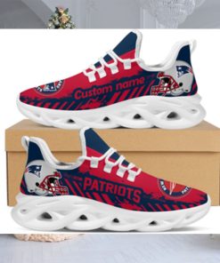 New England Patriots American NFL Football Team Helmet Logo Custom Name Personalized Men And Women Max Soul Sneakers Shoes For Fanz