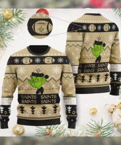 New Orleans Saints American NFL Football Team Logo Cute Grinch 3D Men And Women Ugly Sweater Shirt For Sport Lovers On Christmas Days