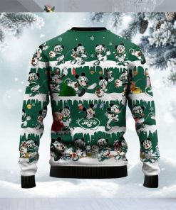 New York Jets Mickey NFL American Football Ugly Christmas Sweater Sweatshirt Holiday Party 2021 Plus Size For Men Women On Xmas Party3