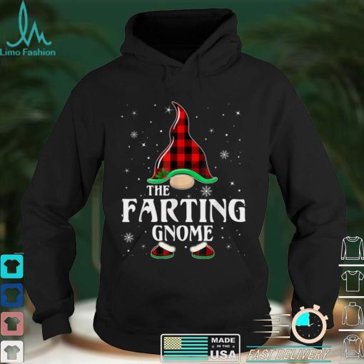 Official Farting Gnome Buffalo Plaid Matching Family Christmas Pajama T Shirt