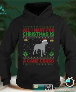 Official Funny Ugly All I Want For Christmas Is A Cane Corso T Shirt