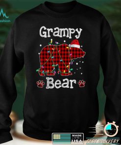 Official Grampy Bear Shirt Red Buffalo Plaid Grampy Bear Pajama T Shirt 1