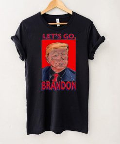 Official Let's Go Brandon Trump Face Tribute T Sweater Shirt