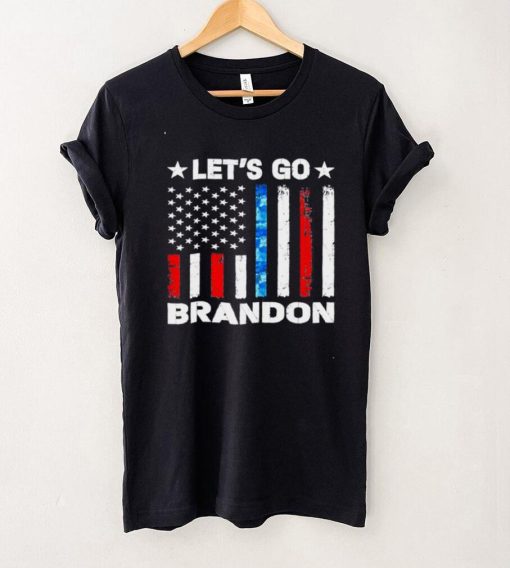 Official Vintage Lets Go Brandon FJB US Flag T Sweater Shirt