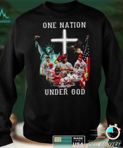 Original st. Louis Cardinals One Nation Under God American flag 2021 tee Shirt