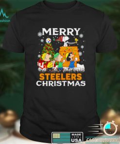 Peanuts characters Steelers merry Christmas shirt