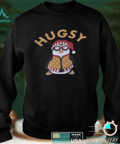 Penguin santa hugsy christmas shirt