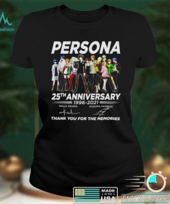 Persona 25th anniversary 1996 2021 signatures thank you for the memories shirt