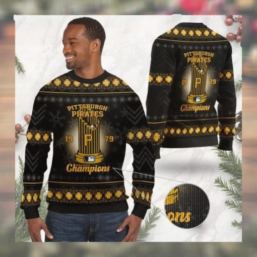 Pittsburgh Pirates World Series Champions MLB Cup Ugly Christmas Sweater Sweatshirt Party