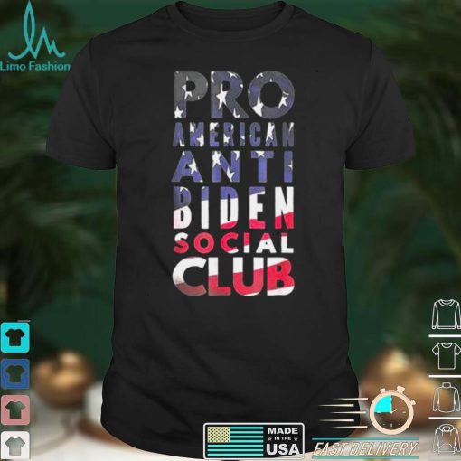 Pro america anti biden social club American flag shirt