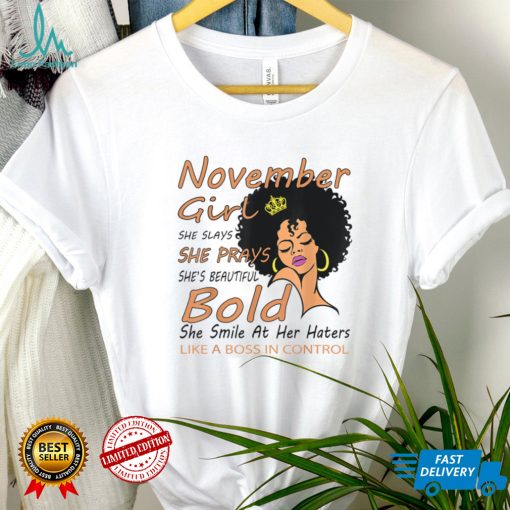 Queen Born in November Birthday Gift T Shirt