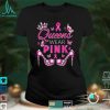 Womens My Nana Pink Ribbon Warrior Inspirational Breast Cancer V Neck T Shirt