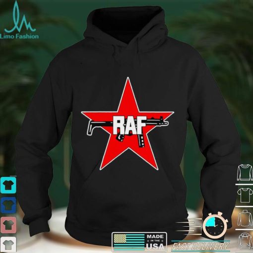 RAF Red Army Faction red star and gun shirt
