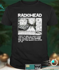 Radiohead Volcano erupts I want to see you smile again shirt