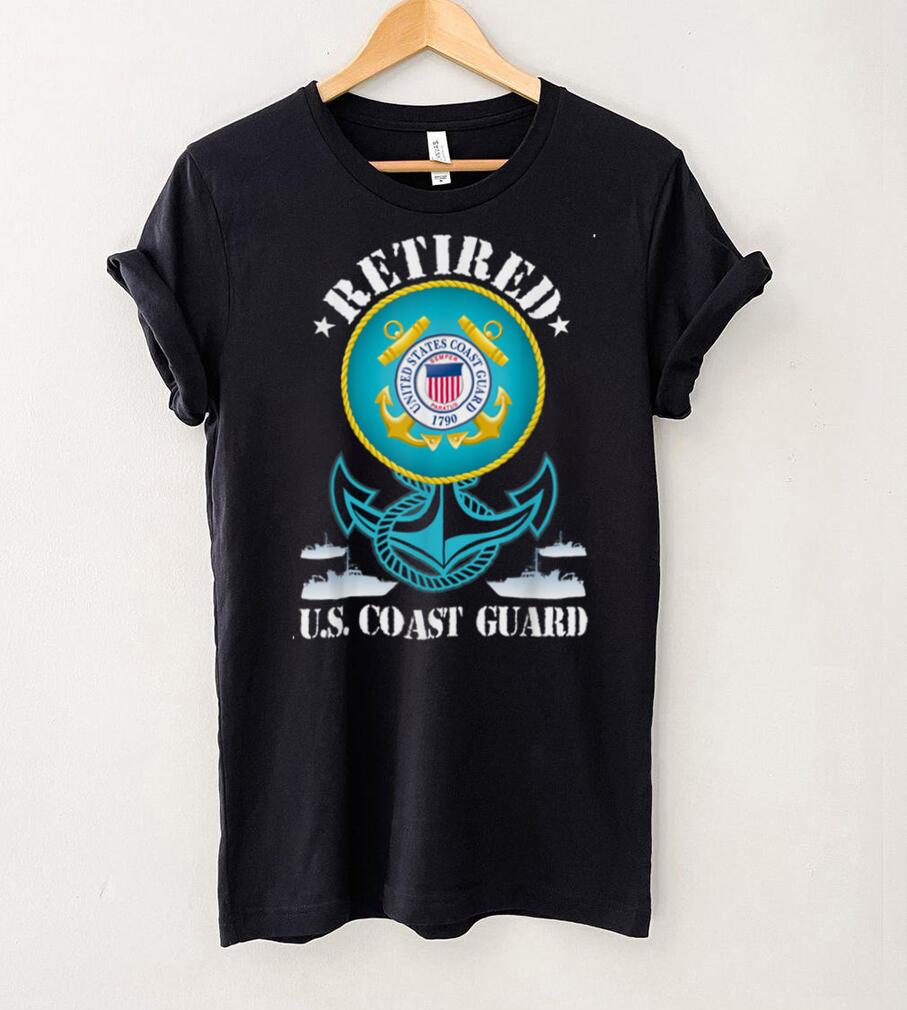Retired US Coast Guard Veteran T Shirt Retirement Gift Tee T Shirt