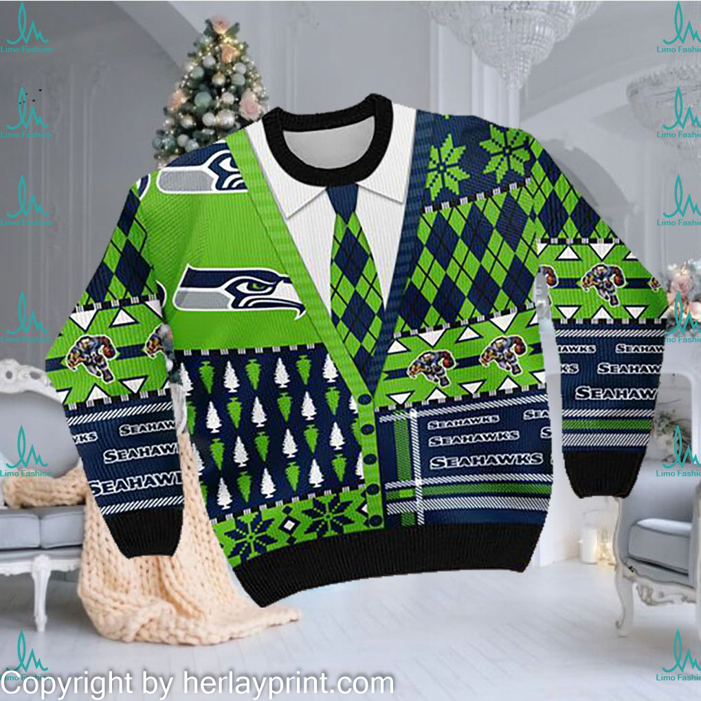 ugly christmas sweater seattle seahawks