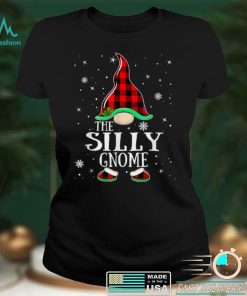 Silly Gnome Buffalo Plaid Matching Family Christmas Pajama T Shirt