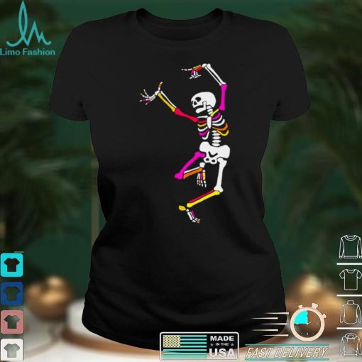 Skeleton dancing after party shirt