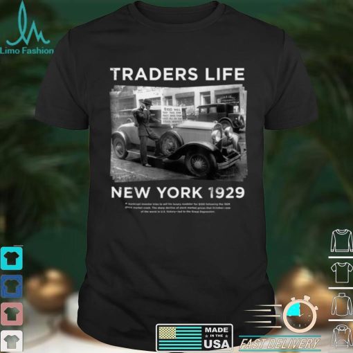 Stock TRADER SHIRT NEW YORK CITY 1929 historic T Shirt