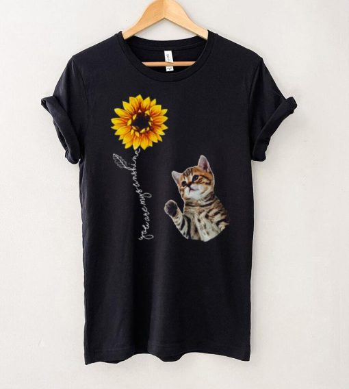 Sunflower Bengal Cat Hippie Friends Cutes Design Shirt