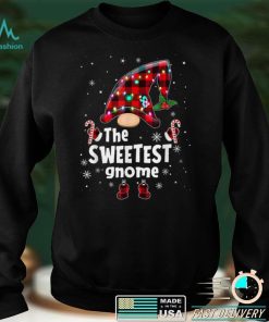 Sweetest Gnome Buffalo Plaid Matching Family Christmas T Shirt 1