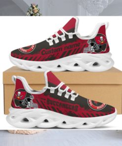 Tampa Bay Buccaneers American NFL Football Team Helmet Logo Custom Name Personalized Men And Women Max Soul Sneakers Shoes For Fan