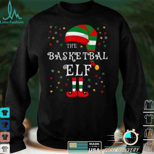 The Basketball Elf Shirt Christmas Family Matching Group Elf T Shirt