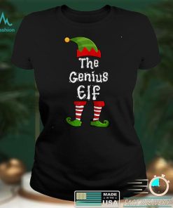 The Genius Elf Matching Family Group Christmas Funny T Shirt
