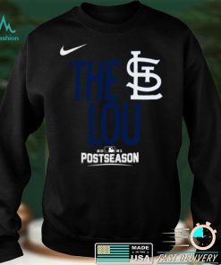 The Lou St. Louis Cardinals Nike 2021 Postseason Shirt