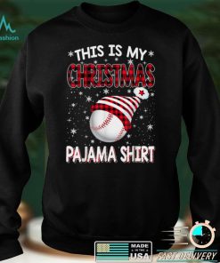 This Is My Christmas Baseball Pajama Gift For Boys Men T Shirt