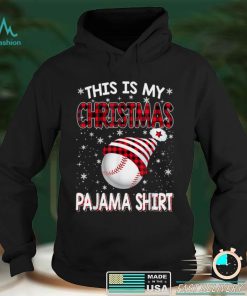 This Is My Christmas Baseball Pajama Gift For Boys Men T Shirt