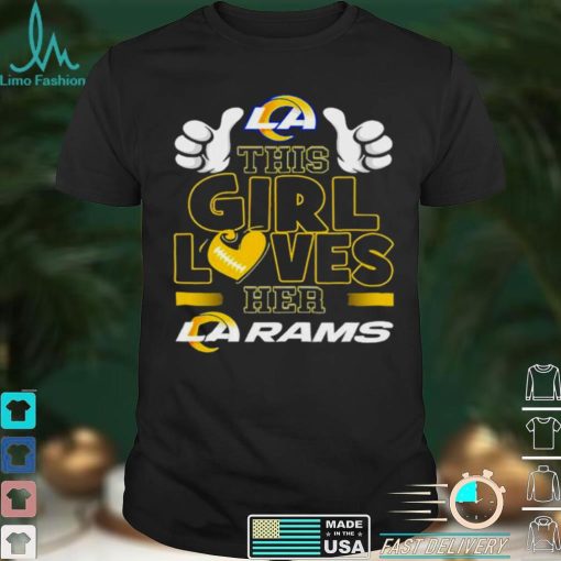 This girl loves her La Rams shirt