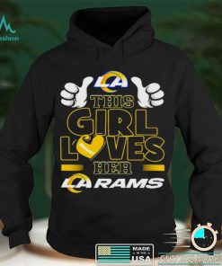 This girl loves her La Rams shirt