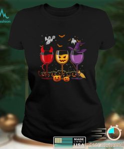 Three Glasses Of Wines Funny Halloween Wine Lover T Shirt