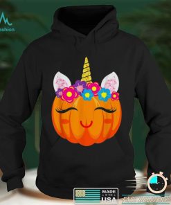 Unicorn Girls Halloween Pumpkin Patch Costume Shirt