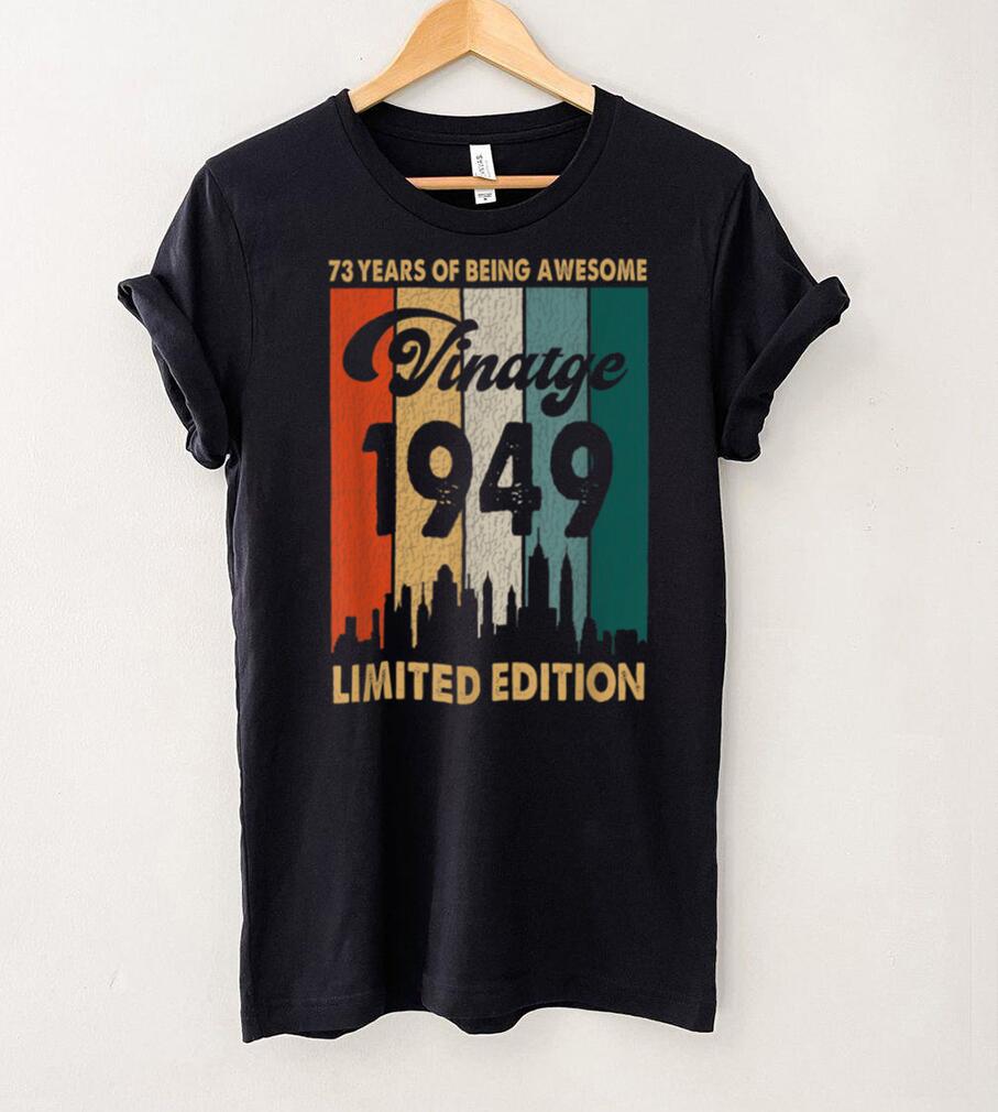 Vintage 1949 73rd Birthday Retro 73 Years Of Being Awesome T Shirt
