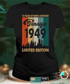 Vintage 1949 73rd Birthday Retro 73 Years Of Being Awesome T Shirt