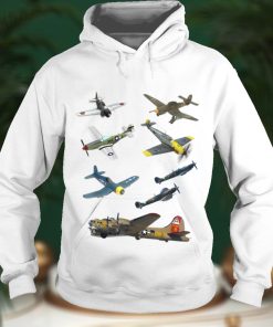 WW2 Warbirds Planes P51 Mustang Spitfire Messerschmitt B 17 T Shirt
