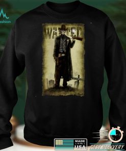 Wanted Cowboy Skull Vintage Halloween Long Sleeve T Shirt