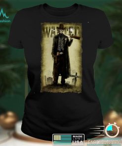 Wanted Cowboy Skull Vintage Halloween Long Sleeve T Shirt