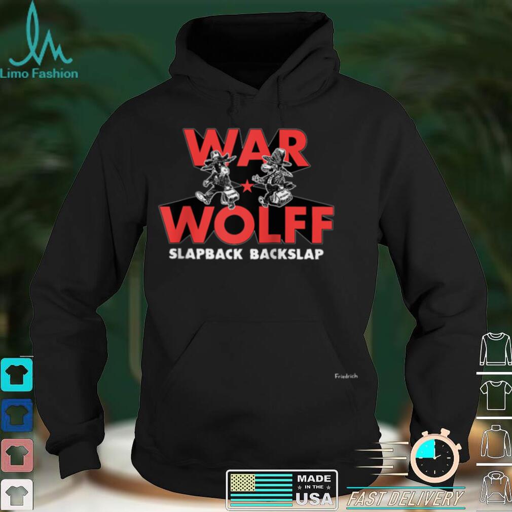 War Wolff Slapback Backslap Raglan Baseball Tee War Wolff Slapback Backslap Raglan Baseball Tee