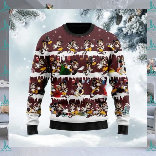 Washington Redskins Mickey NFL American Football Ugly Christmas Sweater Sweatshirt Holiday Party 2021 Plus Size For Men Women On Xmas Party2