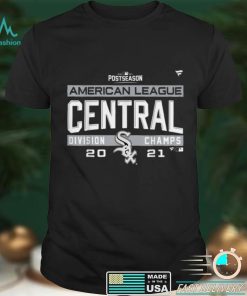 White Chicago Soxs 2021 AL Central Champions T Shirt