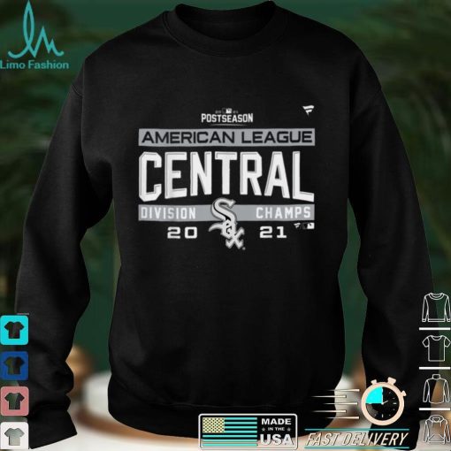 White Chicago Soxs 2021 AL Central Champions T Shirt