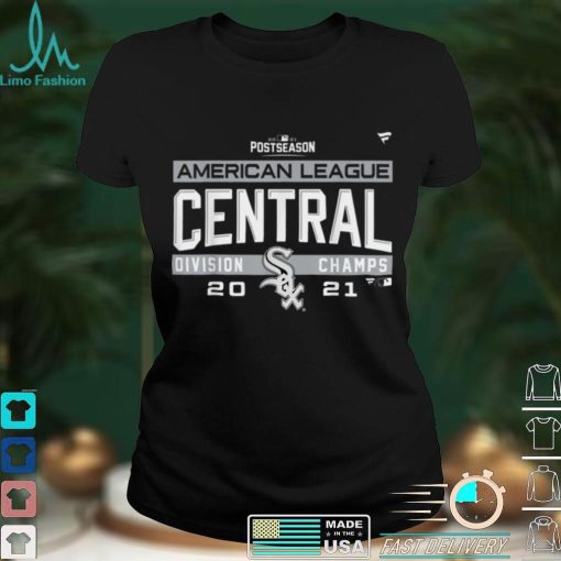 White Chicago Soxs 2021 AL Central Champions T Shirt